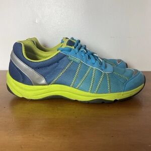 Vionic Women’s 8.5 Alliance Sneakers Blue Green Lace Up Orthotic Shoes Trainers